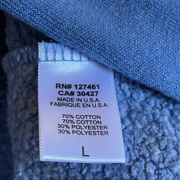 Wildfox Football Blue & White Star Hutton Hoodie Sweater Size Large - Picture 4 of 10